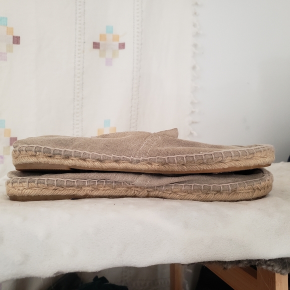 J. Crew Canvas Espadrilles Flats Made In Spain Natural 10 Jute - Picture 8 of 10